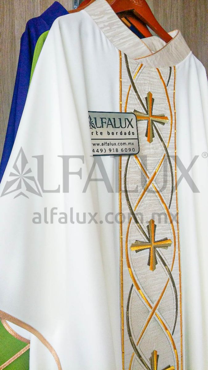 13 REINO Blanco Bronce Brocado